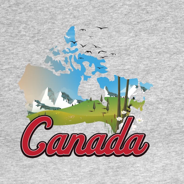 Canada Landscape Map by nickemporium1